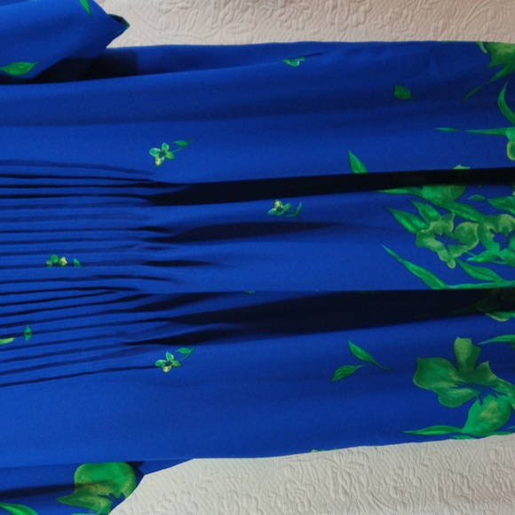 Main Street Classics Vintage Tropical Short Sleeve Maxi Floral 1988 Dress - Picture 3 of 14